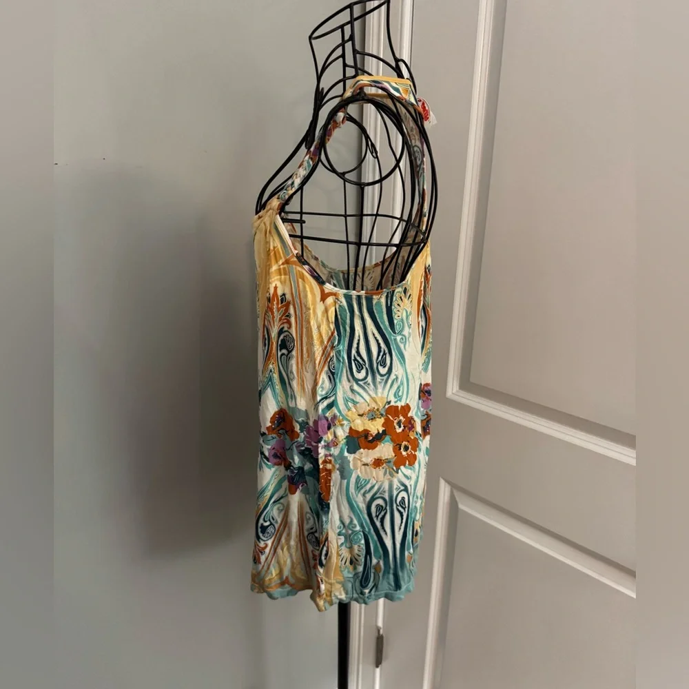 Free People Psychedelic Braided Strap Noveau Tunic Tank Size XS